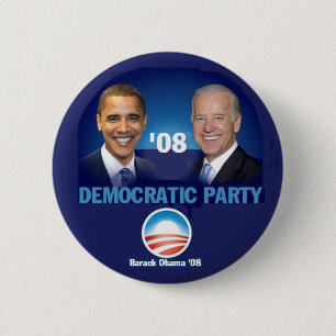 Badge Rond 5 Cm Bouton de Parti démocrate