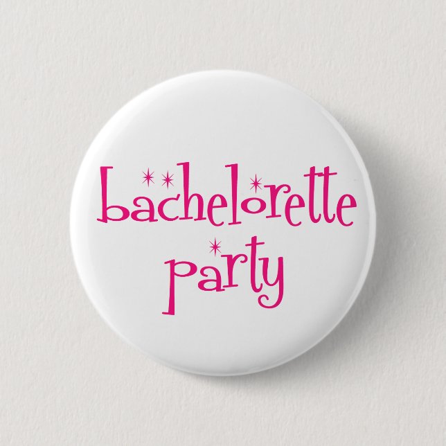 Badge Rond 5 Cm Bouton de partie de Bachelorette (Devant)
