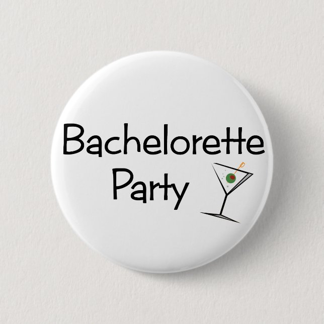 Badge Rond 5 Cm Bouton de partie de Bachelorette (Devant)