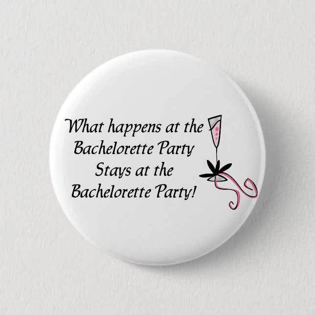 Badge Rond 5 Cm Bouton de partie de Bachelorette (Devant)