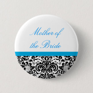 Badge Rond 5 Cm Bouton de partie de mariage damassé