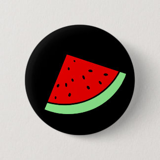 Badge Rond 5 Cm Bouton de pastèque (FONCÉ)