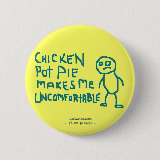 Badge Rond 5 Cm Bouton de pâté en croûte (Devant)