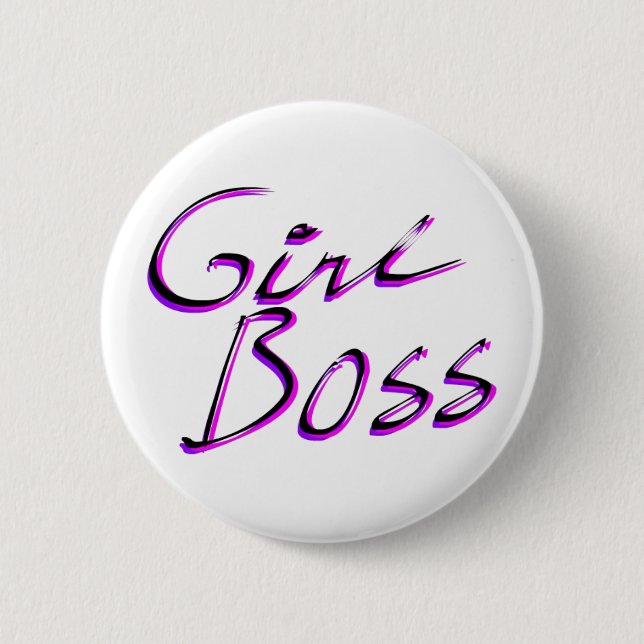 Badge Rond 5 Cm Bouton de patron de fille (Devant)