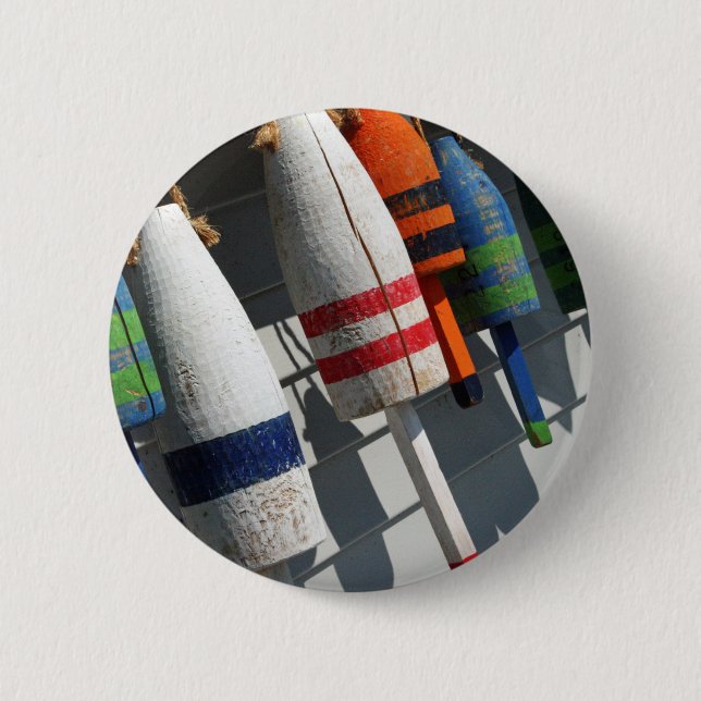 Badge Rond 5 Cm Bouton de pêche Bouy (Devant)
