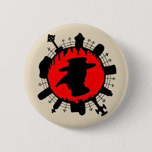 Badge Rond 5 Cm Bouton de pendentif de peste