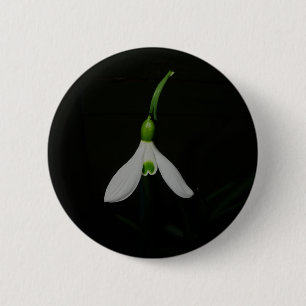 Badge Rond 5 Cm Bouton de perce-neige