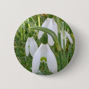 Badge Rond 5 Cm Bouton de perce-neiges