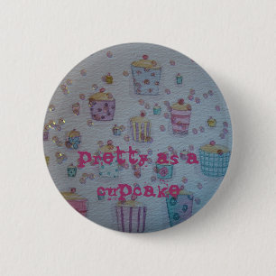 Badge Rond 5 Cm Bouton de petit gâteau