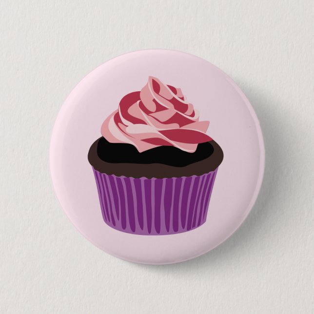 Badge Rond 5 Cm Bouton de petit gâteau (Devant)