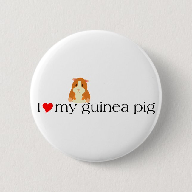 Badge Rond 5 Cm Bouton de petit pain de coeur (Devant)