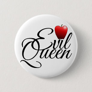 Badge Rond 5 Cm Bouton de petite pomme Evil Queen