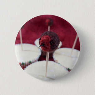 Badge Rond 5 Cm Bouton de petits gâteaux de Robin