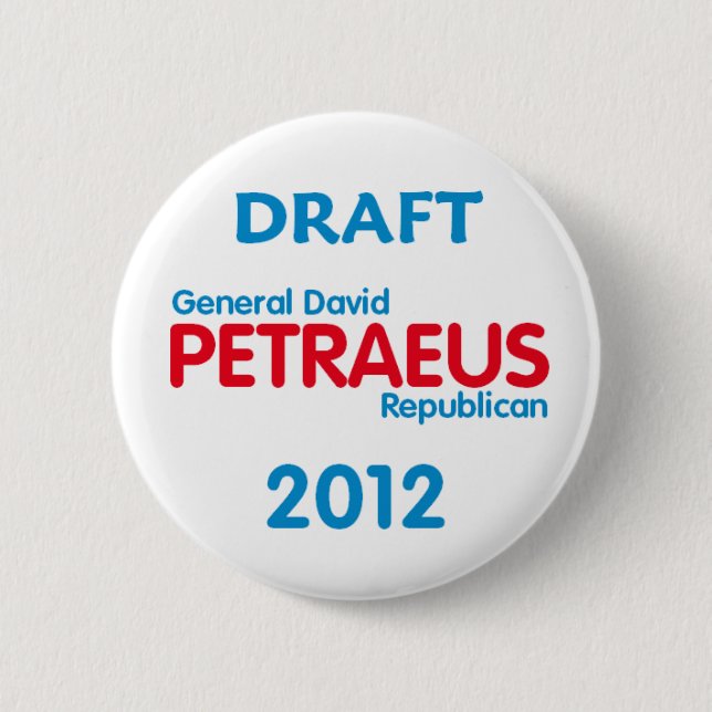 Badge Rond 5 Cm Bouton de PETRAEUS 2012 (Devant)