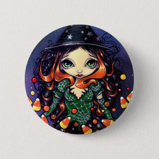 Badge Rond 5 Cm Bouton de "peu de sorcière de sucrerie"