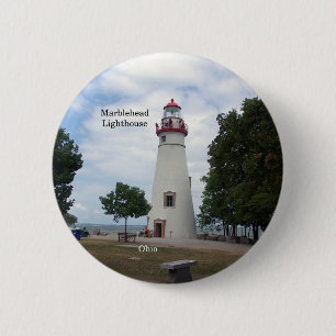 Badge Rond 5 Cm Bouton de phare de Marblehead