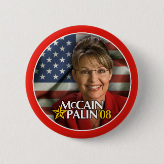 Badge Rond 5 Cm Bouton de photo de Sarah Palin