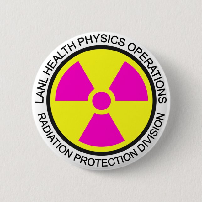 Badge Rond 5 Cm Bouton de physique sanitaire de LANL (Devant)