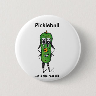 Badge Rond 5 Cm Bouton de Pickleball