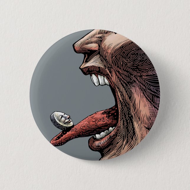 Badge Rond 5 Cm Bouton de pilule de poison (Devant)