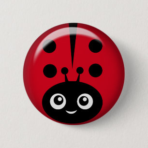 Badge Rond 5 Cm bouton de pinback de coccinelle