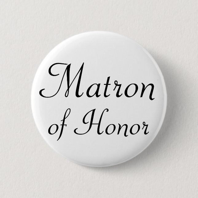 Badge Rond 5 Cm Bouton de Pinback de dame de honneur (Devant)