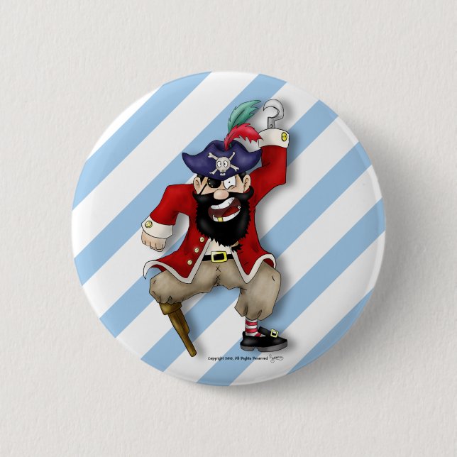 Badge Rond 5 Cm Bouton de pirate (Devant)
