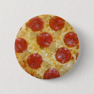 Badge Rond 5 Cm Bouton de pizza - personnaliser