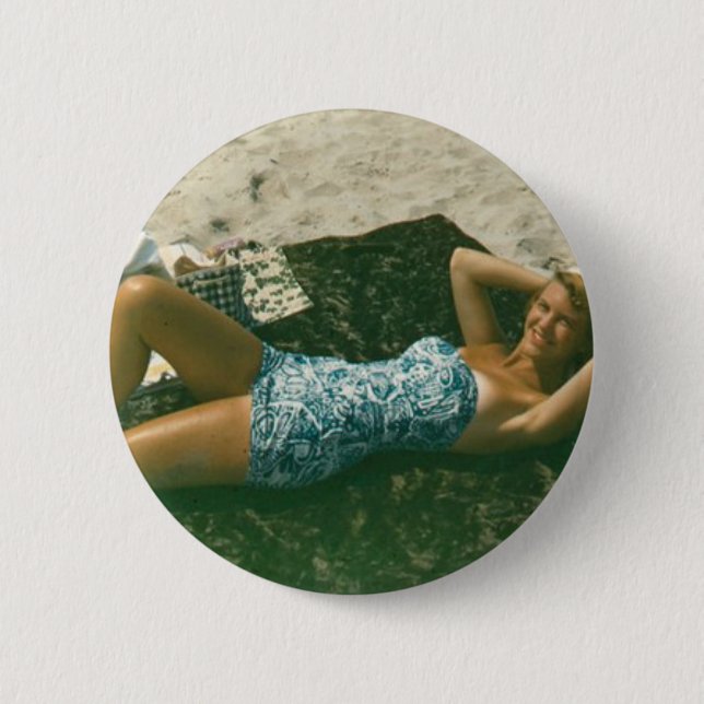Badge Rond 5 Cm bouton de plath de Sylvia (Devant)