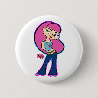 Badge Rond 5 Cm Bouton de Poissons