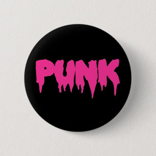 Badge Rond 5 Cm Bouton de police "Punk"