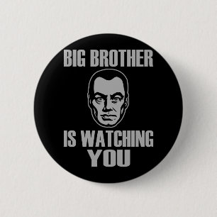 Badge Rond 5 Cm Bouton de portrait de frère
