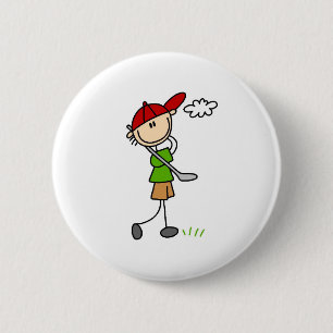 Badge Rond 5 Cm Bouton de pose de golf