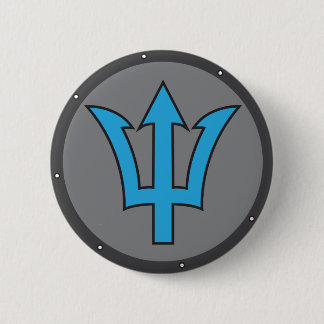 Badge Rond 5 Cm Bouton de Poseidon