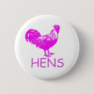 BADGE ROND 5 CM BOUTON DE POULES