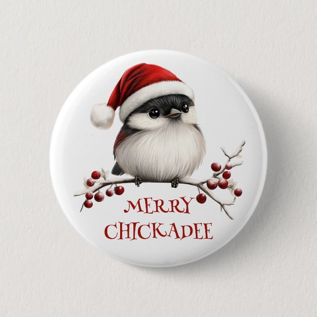 Badge Rond 5 Cm Bouton de poulet (Devant)