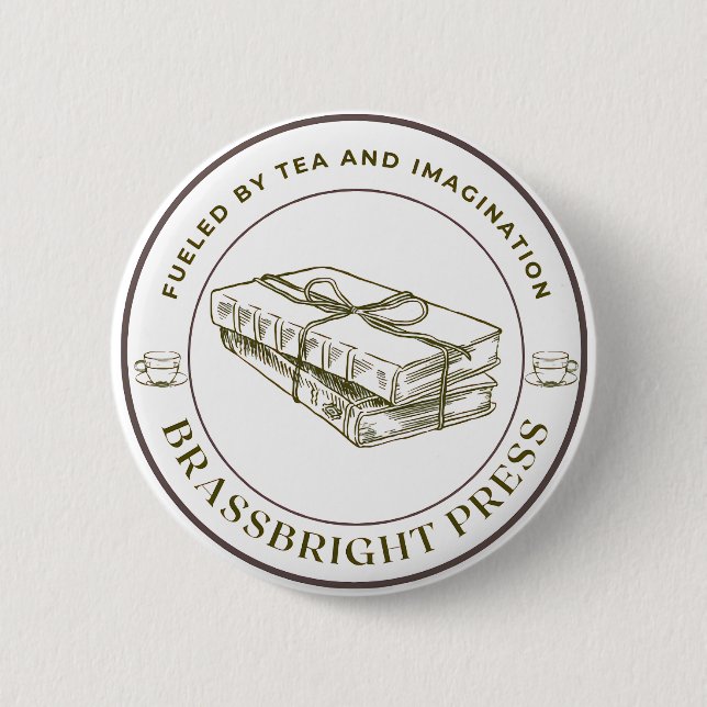 Badge Rond 5 Cm Bouton de presse Brassbright (Devant)