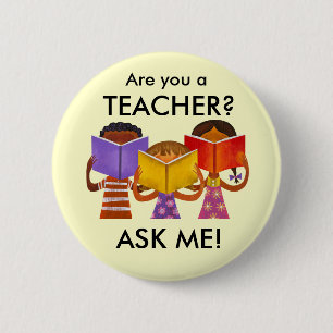 Badge Rond 5 Cm Bouton de professeur
