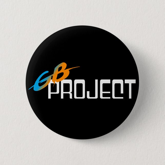 Badge Rond 5 Cm Bouton de projet de gigaoctet (Devant)