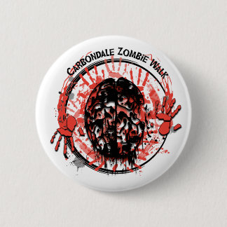 Badge Rond 5 Cm Bouton de promenade de zombi de Carbondale