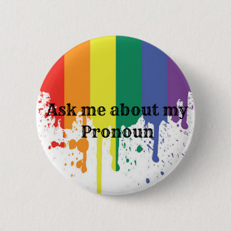 Badge Rond 5 Cm Bouton de pronom