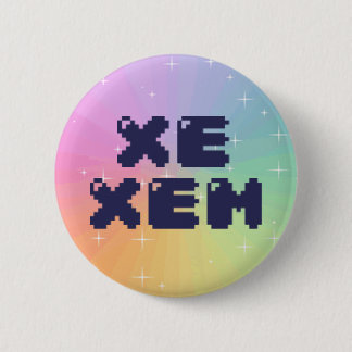 Badge Rond 5 Cm Bouton de pronom de Xe Xem