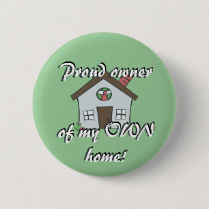 Badge Rond 5 Cm Bouton de propriétaire d'une maison