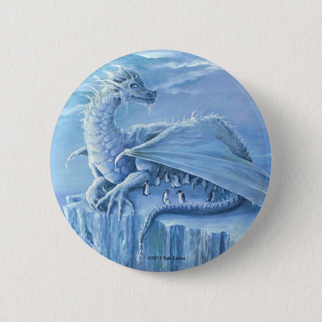 Badge Rond 5 Cm Bouton de protecteur de pingouin (Devant)