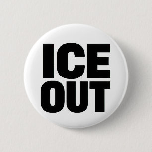 Badge Rond 5 Cm bouton de protestation "ICE OUT"