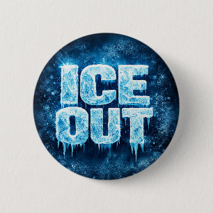 Badge Rond 5 Cm bouton de protestation "ICE OUT"