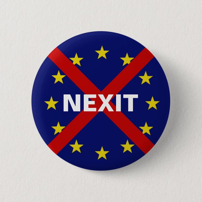 Badge Rond 5 Cm Bouton de protestation NEXIT EU (Devant)