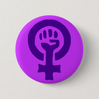 Badge Rond 5 Cm Bouton de puissance de femme