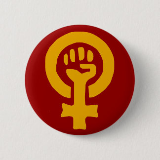 Badge Rond 5 Cm Bouton de puissance de femme