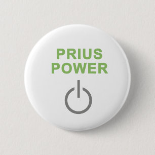 Badge Rond 5 Cm Bouton de puissance de Prius
